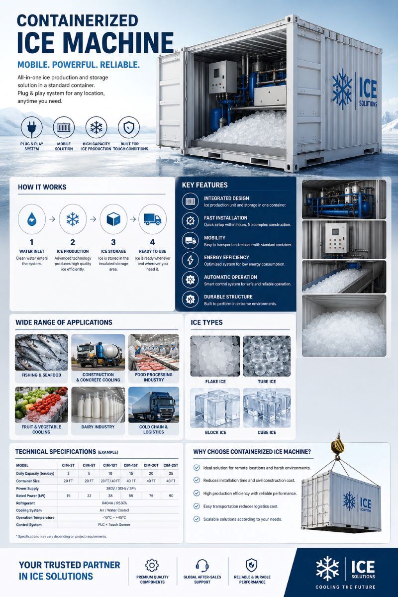 What Is a Containerized Ice Machine? Advantages, Applications, and Selection Guide